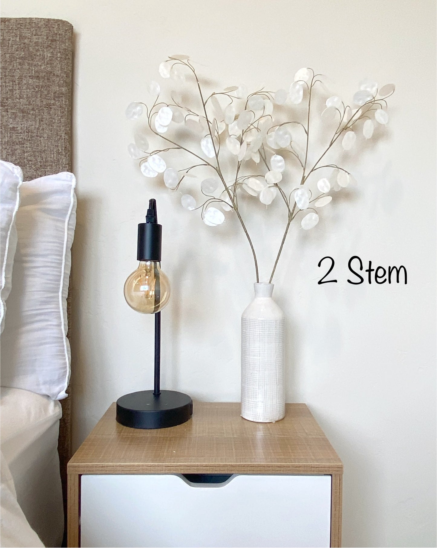 Artificial Silver Dollar Spray Eucalyptus Stem 30"