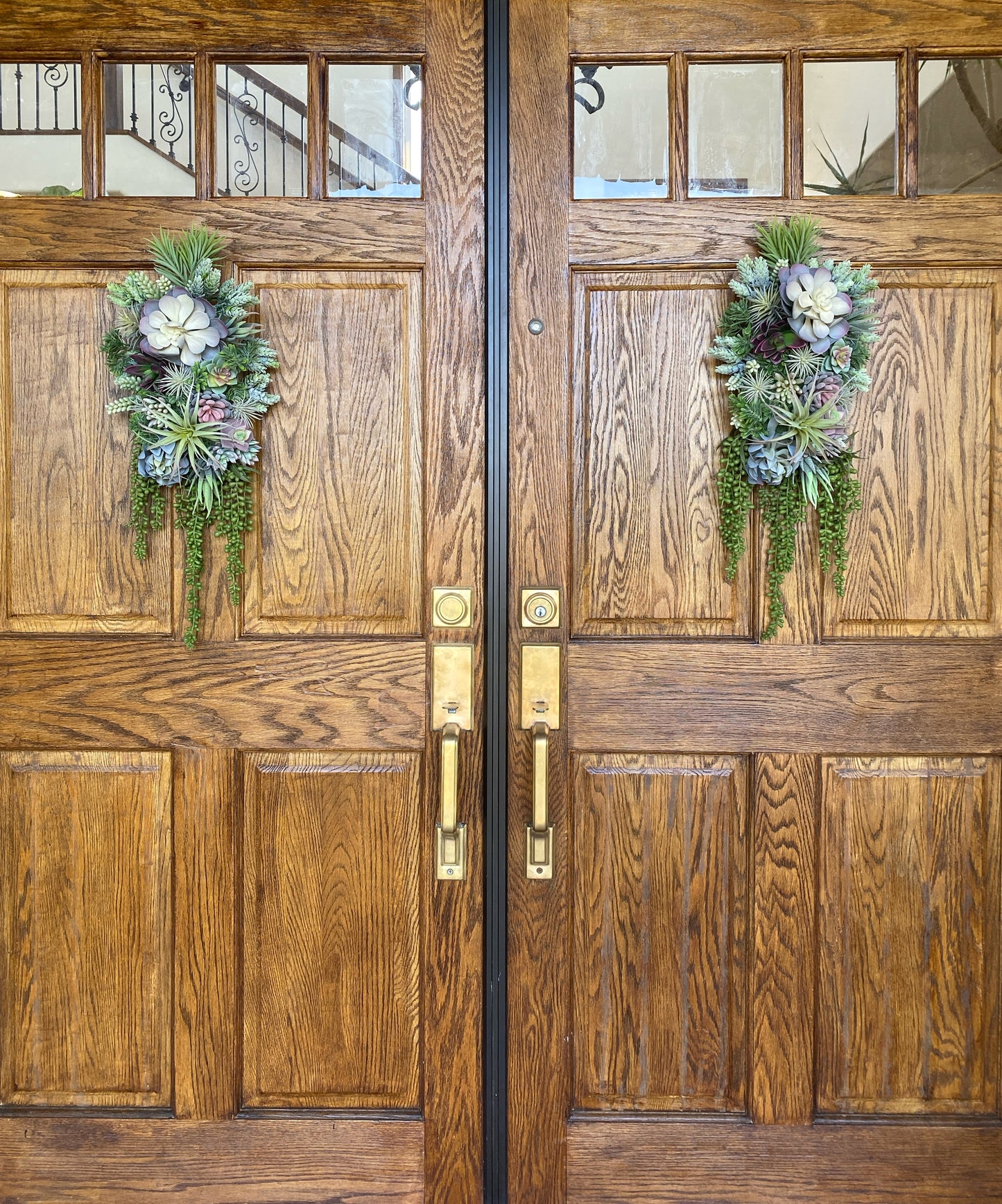 Succulent Door Swag - Artificial Succulent Swag