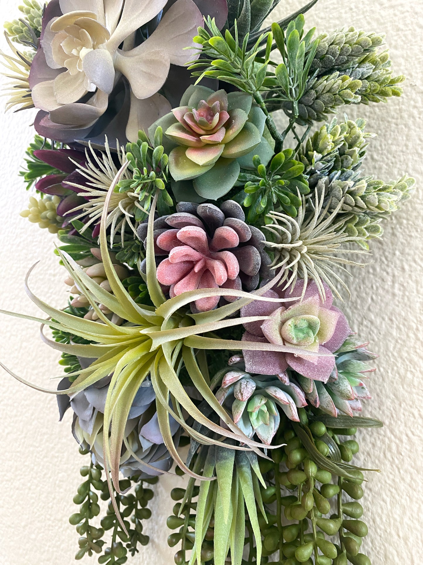 Succulent Door Swag - Artificial Succulent Swag