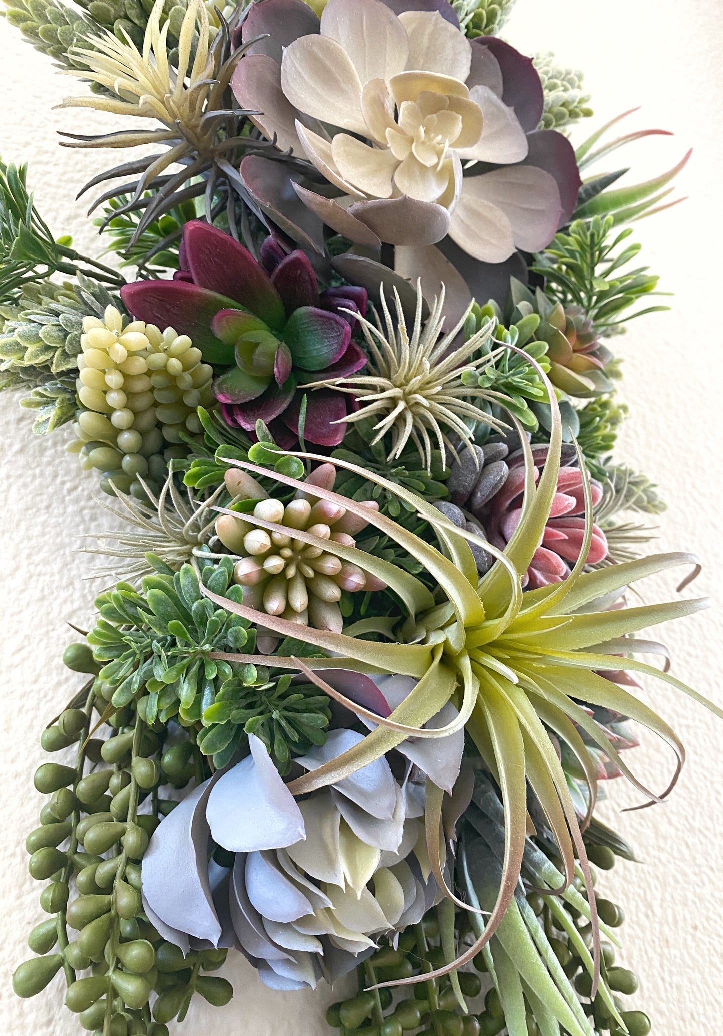 Succulent Door Swag - Artificial Succulent Swag