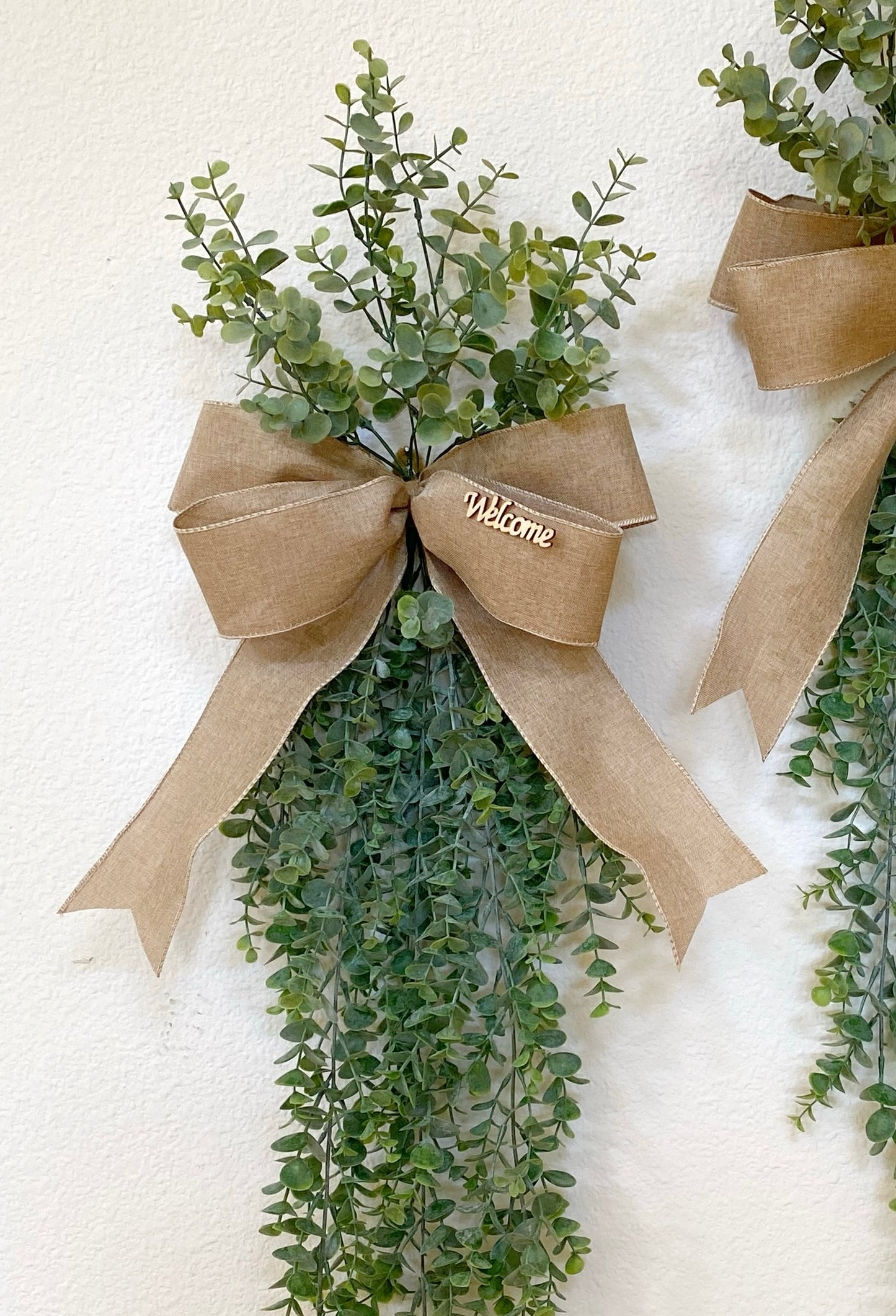 Faux Eucalyptus Door Swag - Front Door or Wall Swag