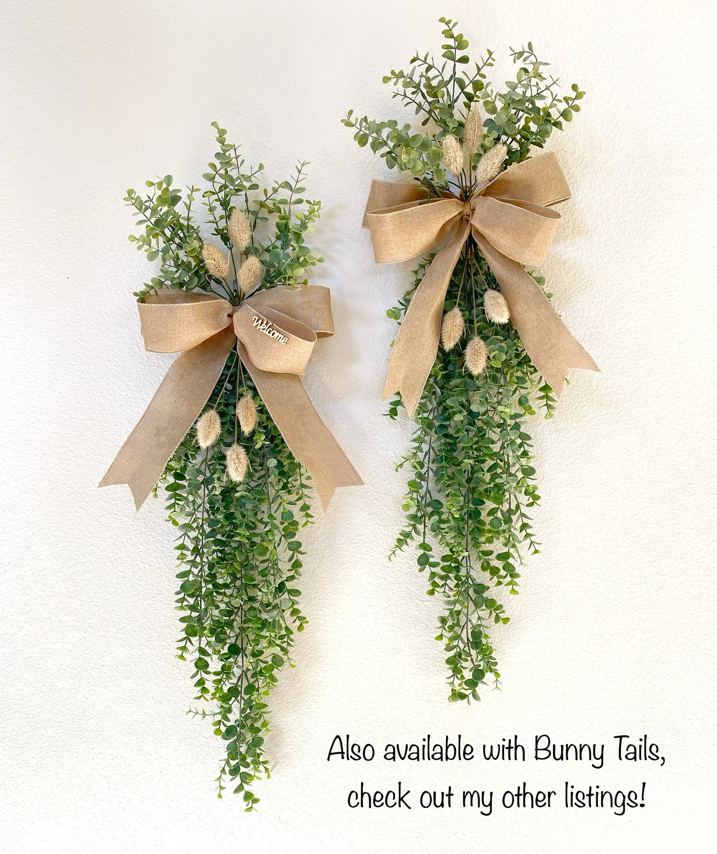 Faux Eucalyptus Door Swag - Front Door or Wall Swag