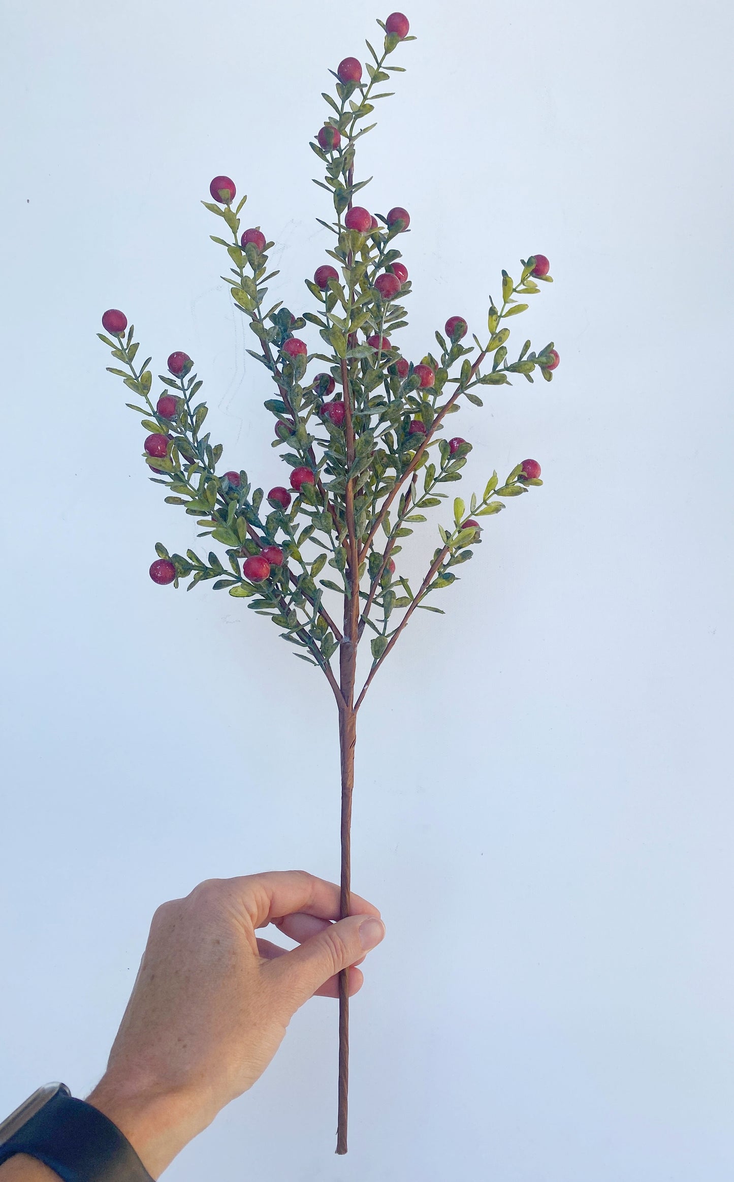 Holly Berry Bush Red or White - Artificial Xmas Greenery