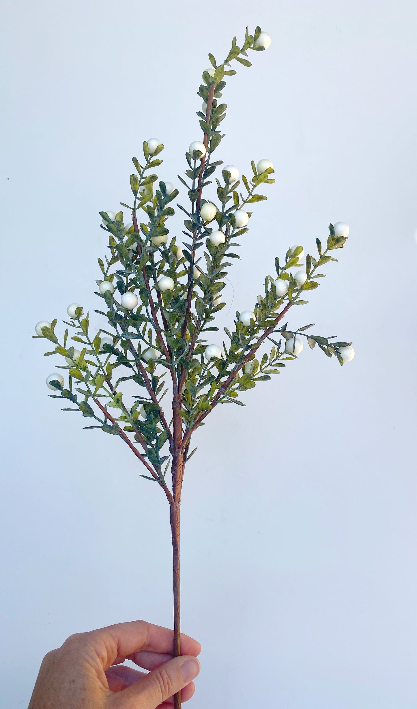 Holly Berry Bush Red or White - Artificial Xmas Greenery