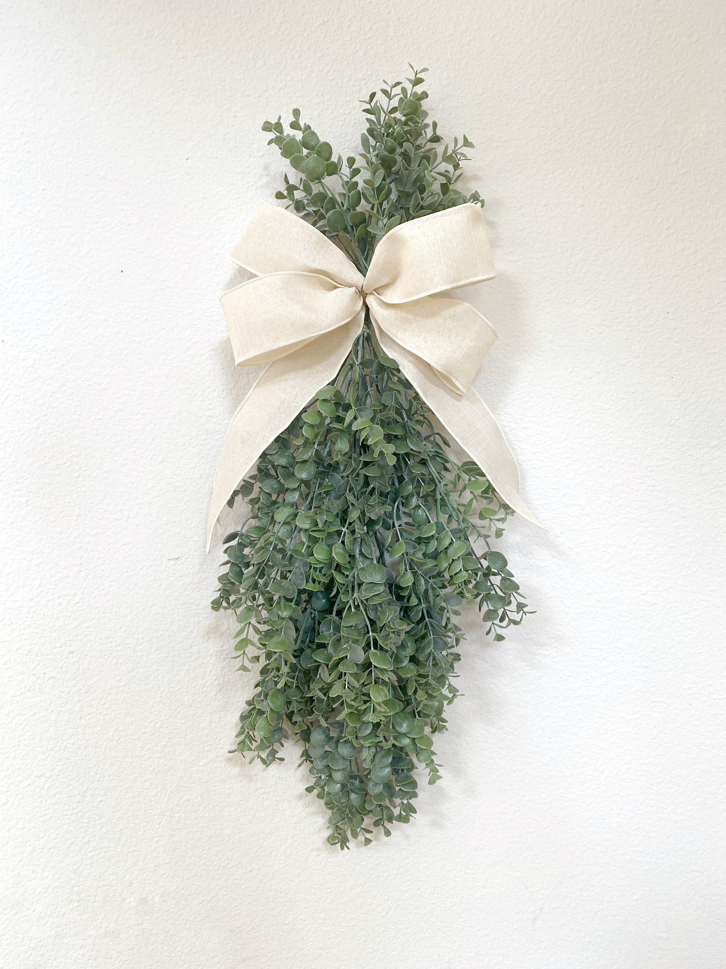 Eucalyptus Winter Door Swag. Artificial Real Touch Double Door Wreath/Swag. Different Colors available!