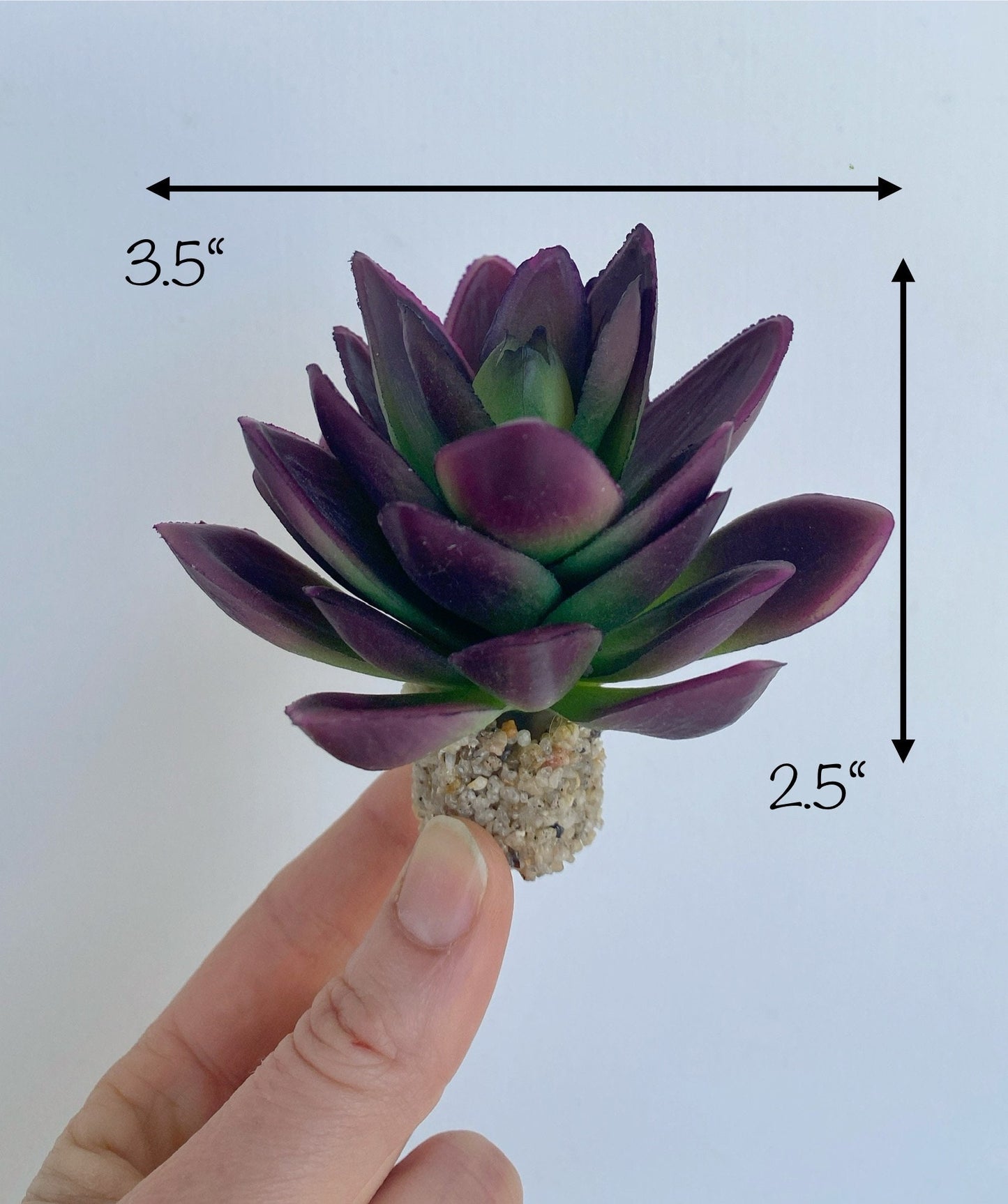 Agave Freshwater Aquarium Plant with Stone Base Purple, Fish Tank Lifelike Aquascape Decor, Artificial Aquarium Plastic Plant