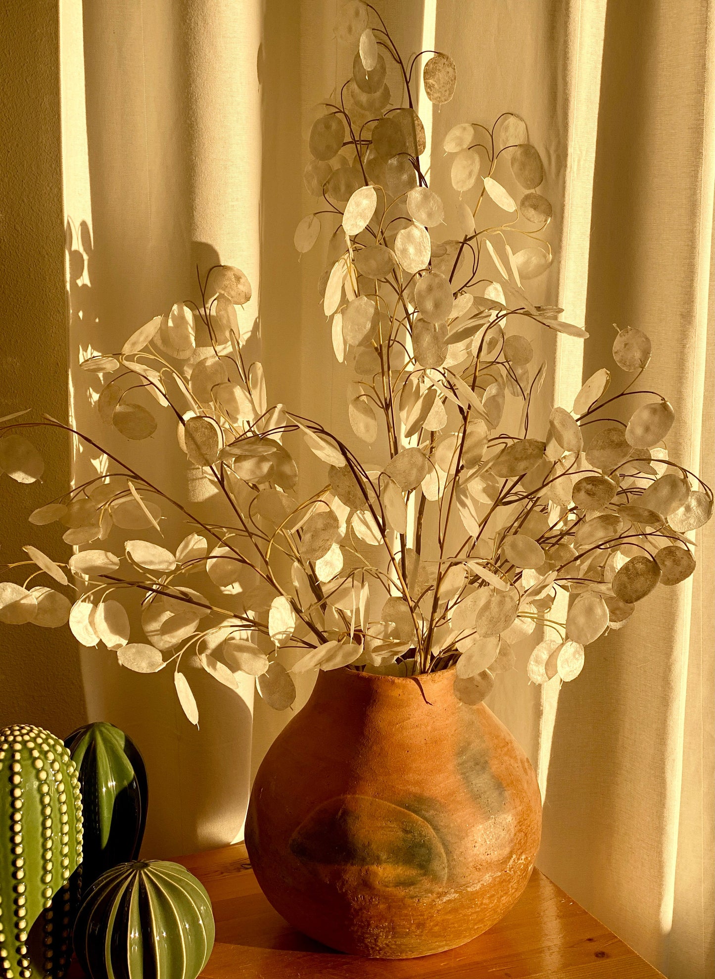 Artificial Silver Dollar Spray Eucalyptus Stem 30"