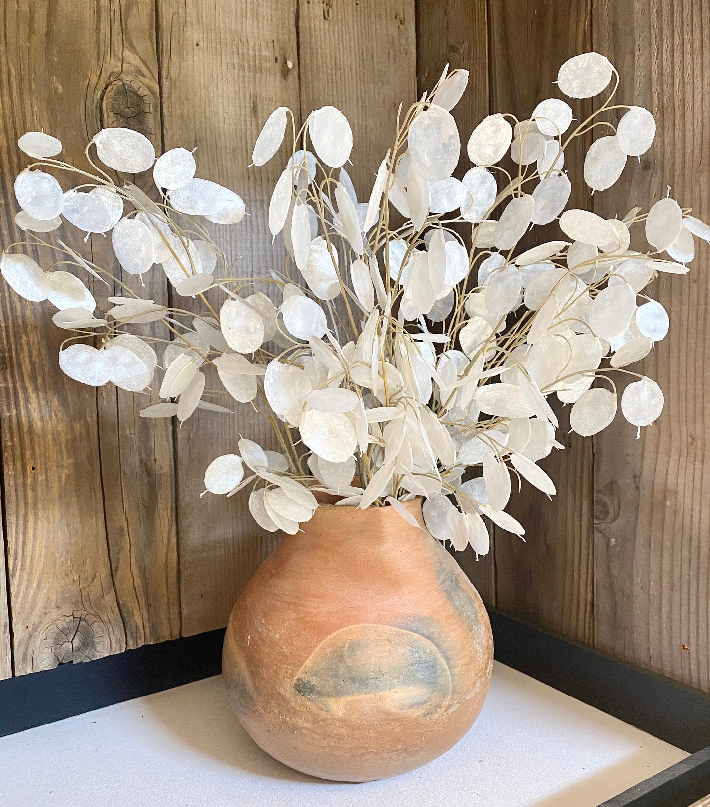 Artificial Silver Dollar Spray Eucalyptus Stem 30"