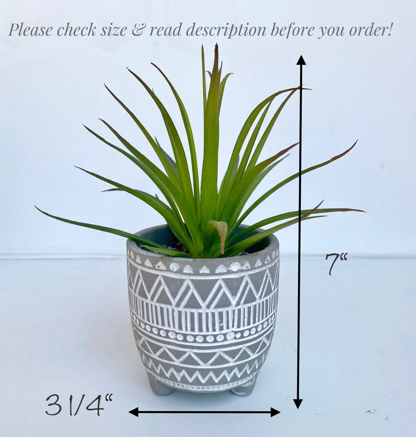 Artificial Succulent Plant in textured Ceramic Pot