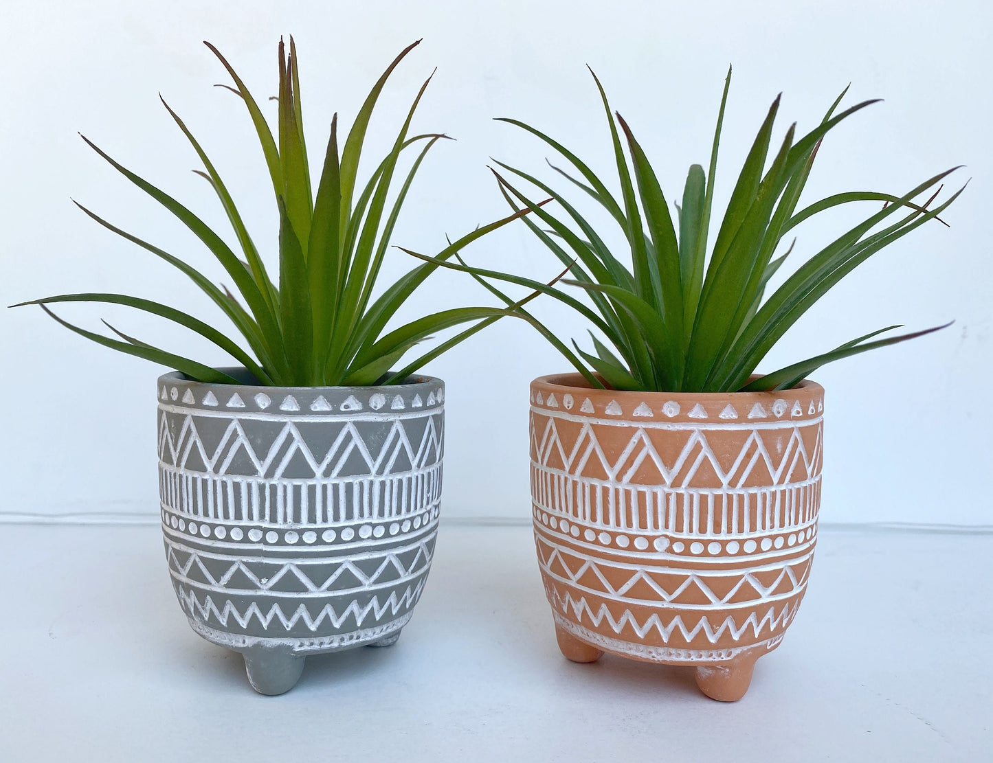 Artificial Succulent Plant in textured Ceramic Pot