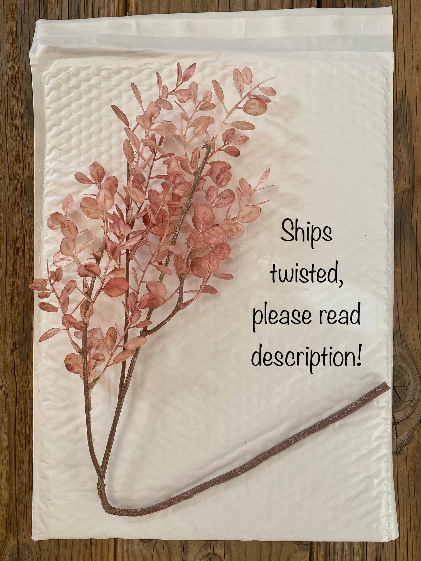 Artificial Eucalyptus Spray Stem 28" Pink