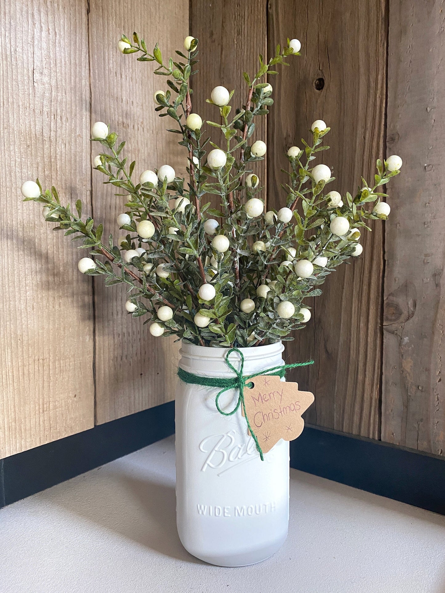 Holly Berry Bush Red or White - Artificial Xmas Greenery