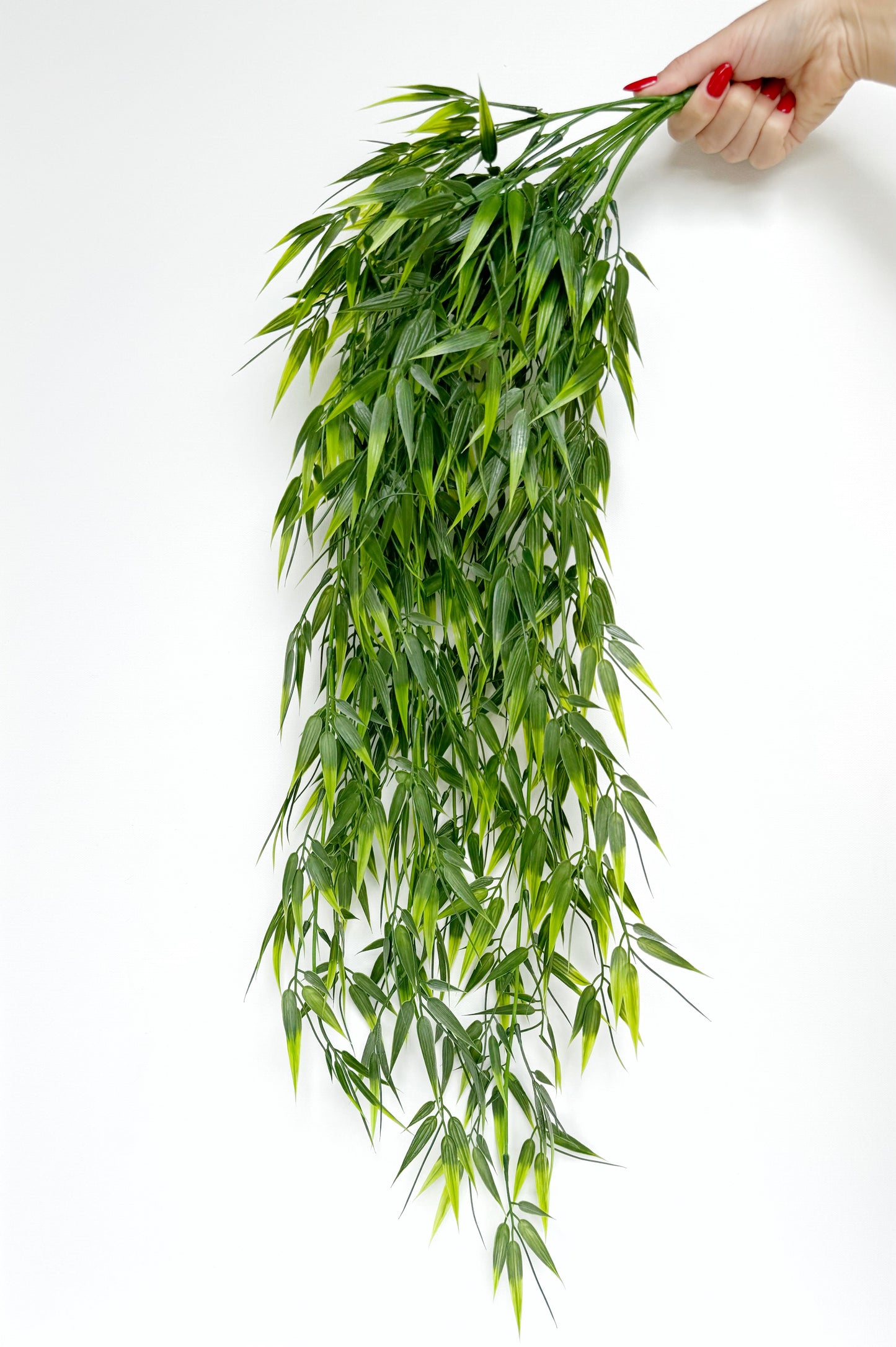 Hanging Bamboo Bush 32.5" - High Quality Artificial Hanging Plant