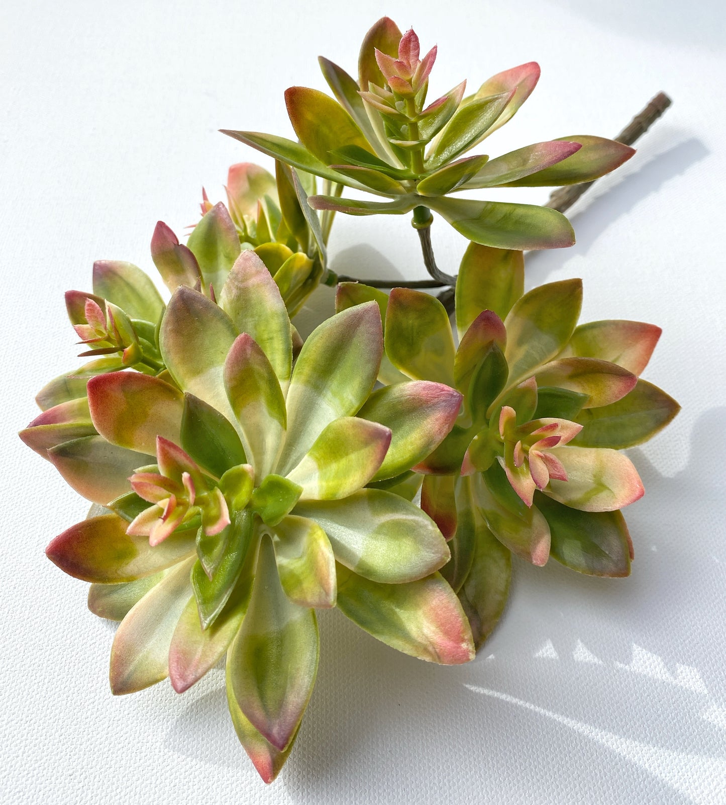 Valentine's Succulent Arrangement, High Quality Artificial Succulents with a Purple touch - perfect Valentines Gift