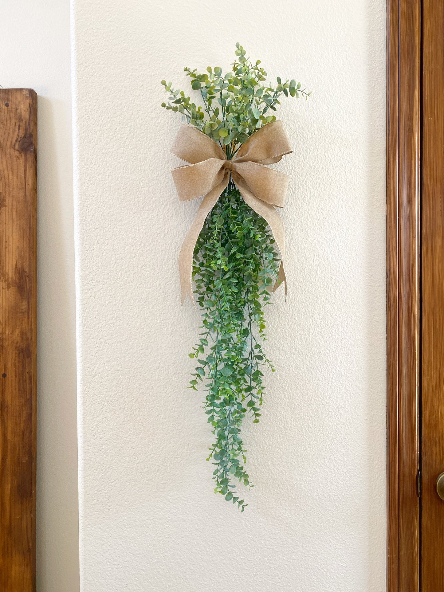 Faux Eucalyptus Door Swag - Front Door or Wall Swag