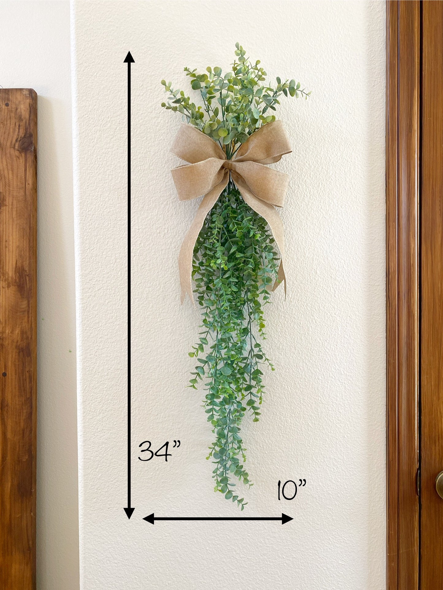 Faux Eucalyptus Door Swag - Front Door or Wall Swag