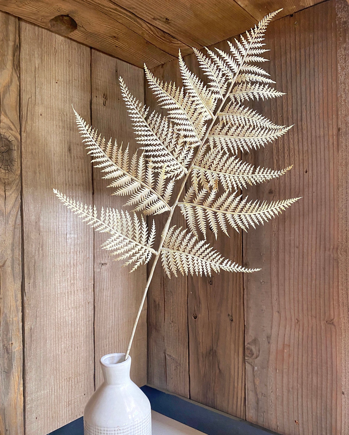 Artificial Fern Spray 32"  mustard, beige or rust red