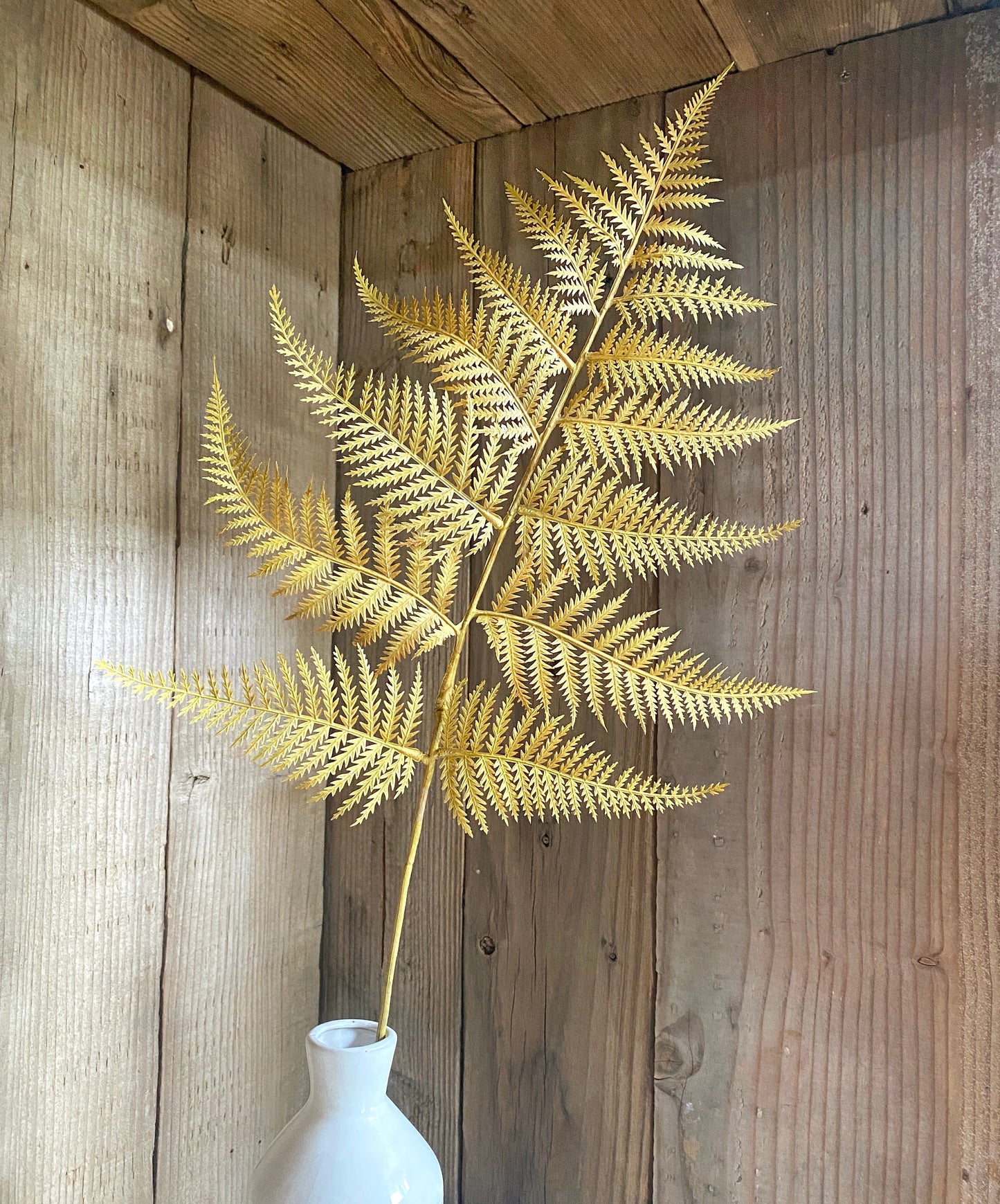 Artificial Fern Spray 32"  mustard, beige or rust red